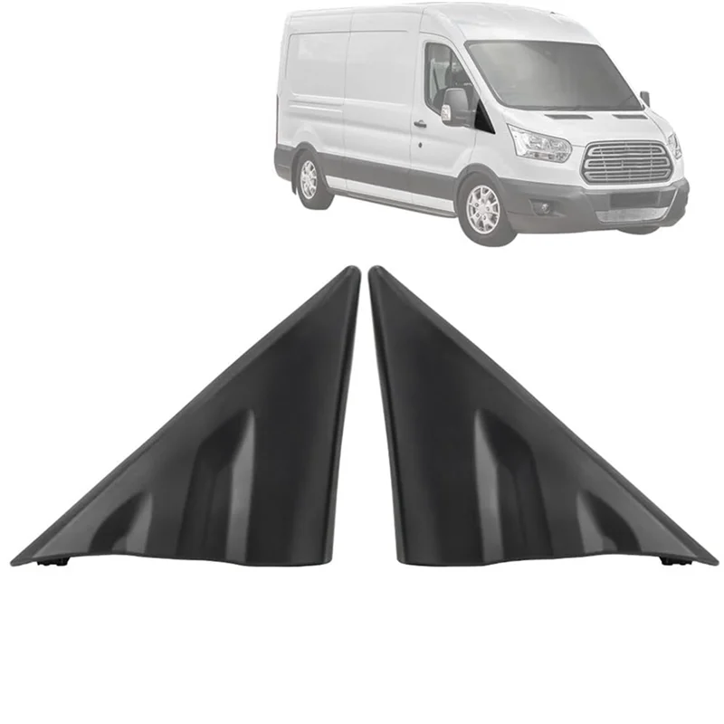 1 Pair Car Rearview Mirror Front Triangle Plate Front Trim BK31-V16004-AD BK31-V16003-AD For Ford Transit MK8 2014-2020-A67F