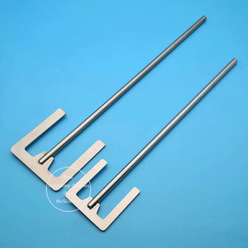 1pcs Lab Stainless Steel E-type Paddle Leaf-width 40mm or 120mm Stirring Blade SUS304 Dispersion Paddle with Rod