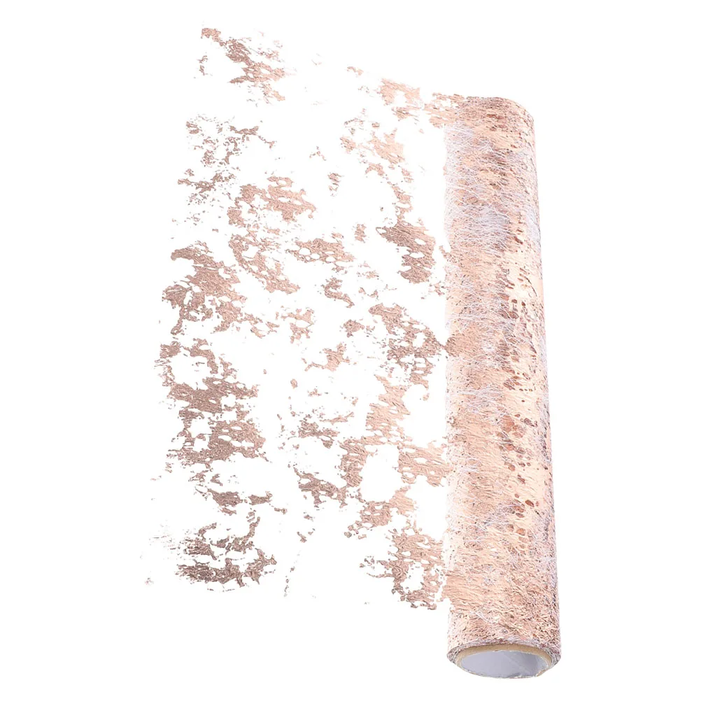 

1 Roll Metallic Glitter Mesh Table Runner Wedding Party Decor Cloth Dining Home Polyester Wear-Resistant Elegant Tablecloths