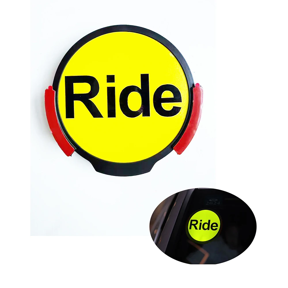 Car Ride Sign Sticker for Windshield Placard,Removable Bright LED Ride Sign Light,Comes with A Mounting Bracket
