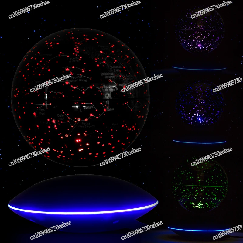 6-Inch Constellation Magnetic Levitation Globe Ornament Luminous Rotation 8-inch Creative Birthday Gift