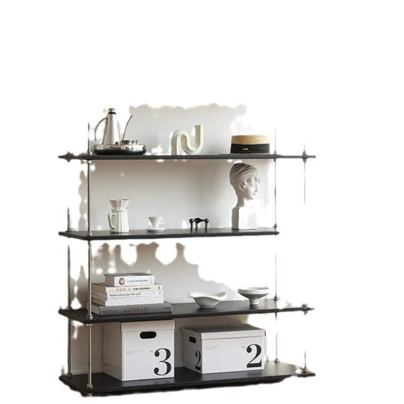 

Bookshelf floor, Japanese style, solid wood, shelf, medieval style, living room, bedroom, kitchen storage multi-layer, dormitory