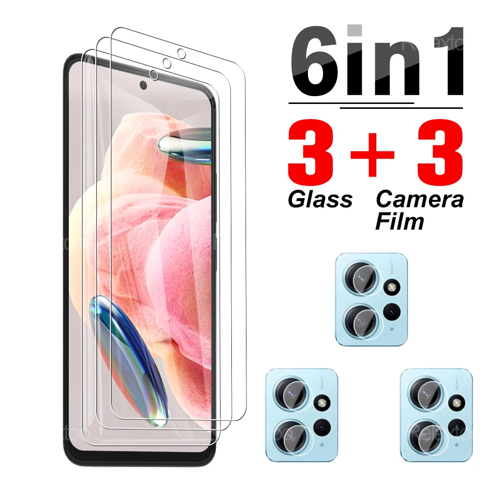 샤오미 레드미 노트 12 4G 5G 스크린 강화 유리 방폭 필름, 레드미 노트 13 프로 보호 유리 필름 2024, 8 인 1
