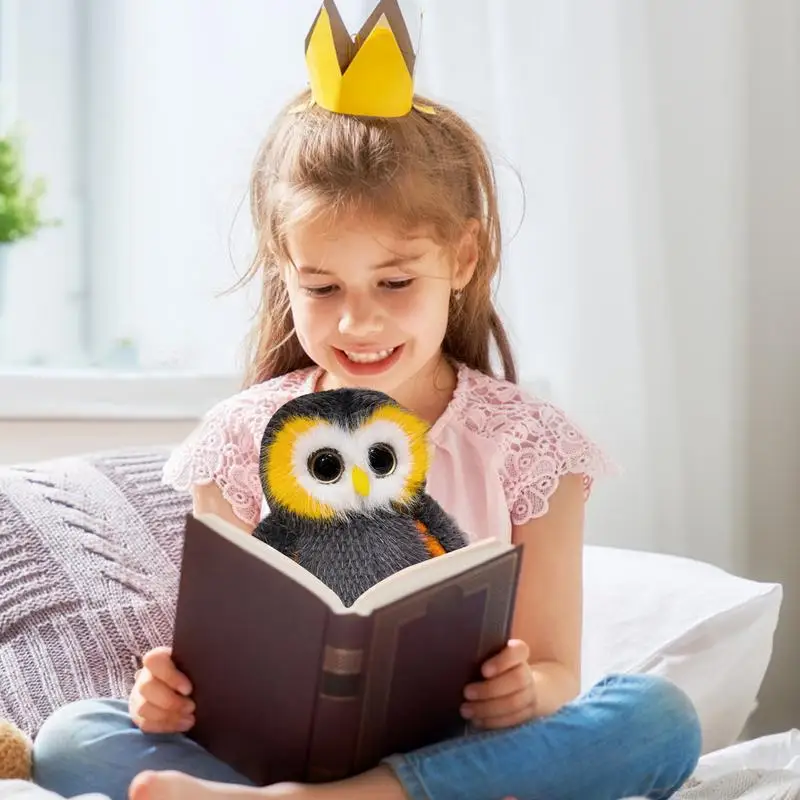 

Stuffed Owls Plush Stuffed Toys Cute Big-Eyed Soft Owl Decor Comfortable Owl Decorations Small Stuffed Animals For Various