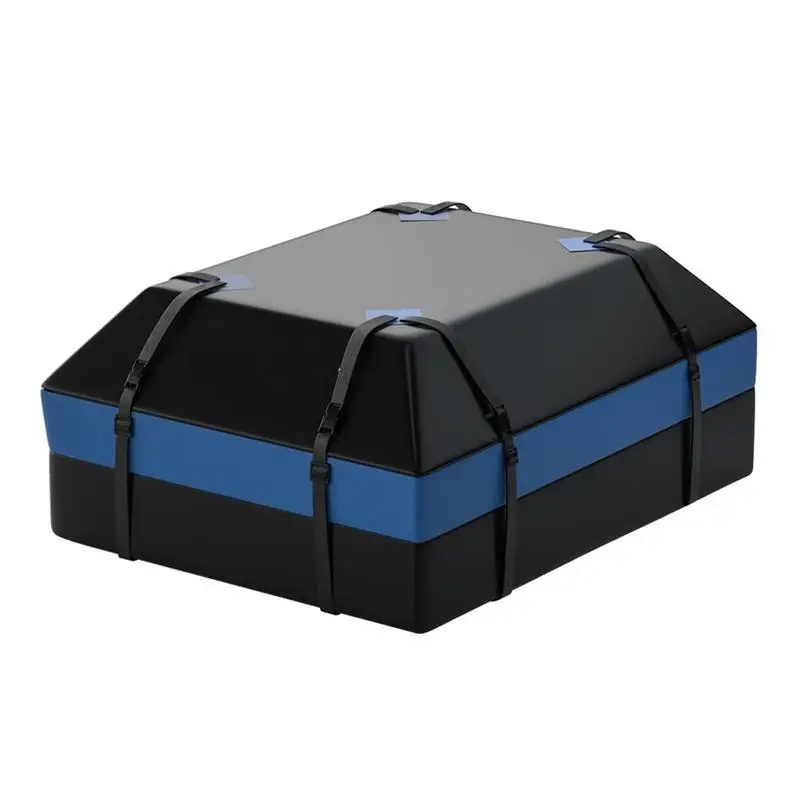 Car Top Carrier Bag Car Roof Bag For Luggage Rooftop Cargo Carrier Waterproof 600D Roof Cargo Bag 15 Cubic Feet Includes Straps