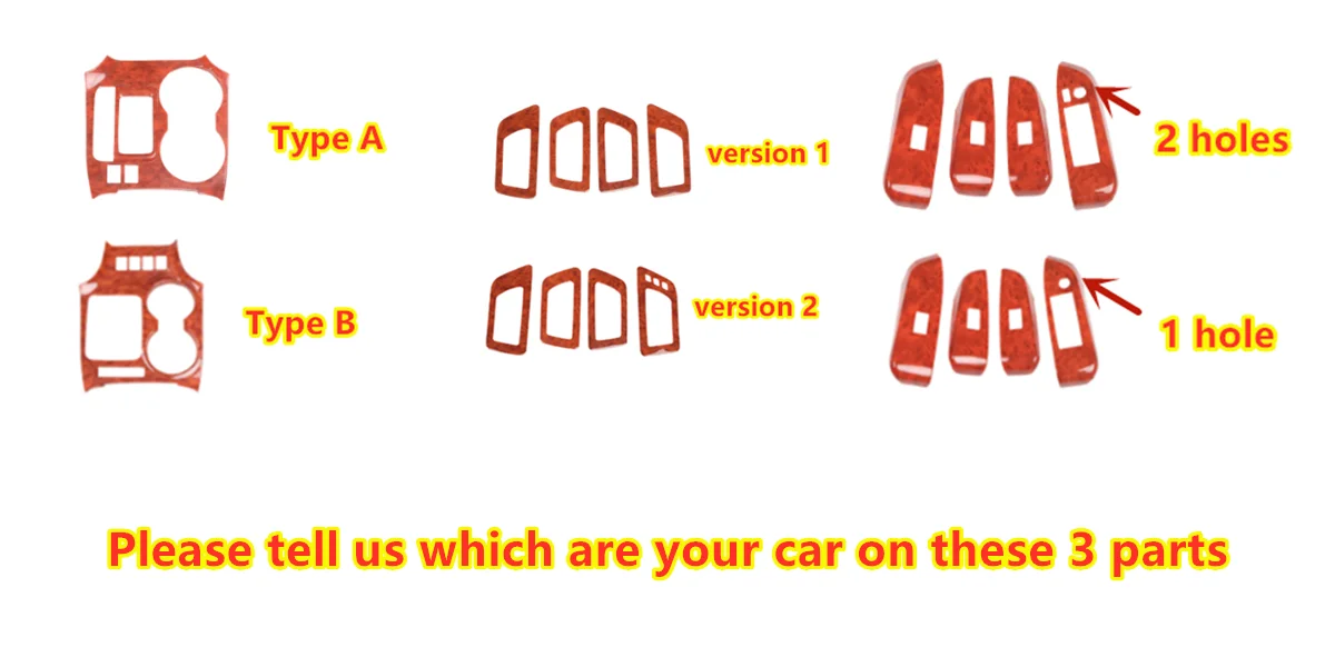 27X Yellow Peach Wood Interior Panel Trim Cover For Toyota Highlander 2015-2019