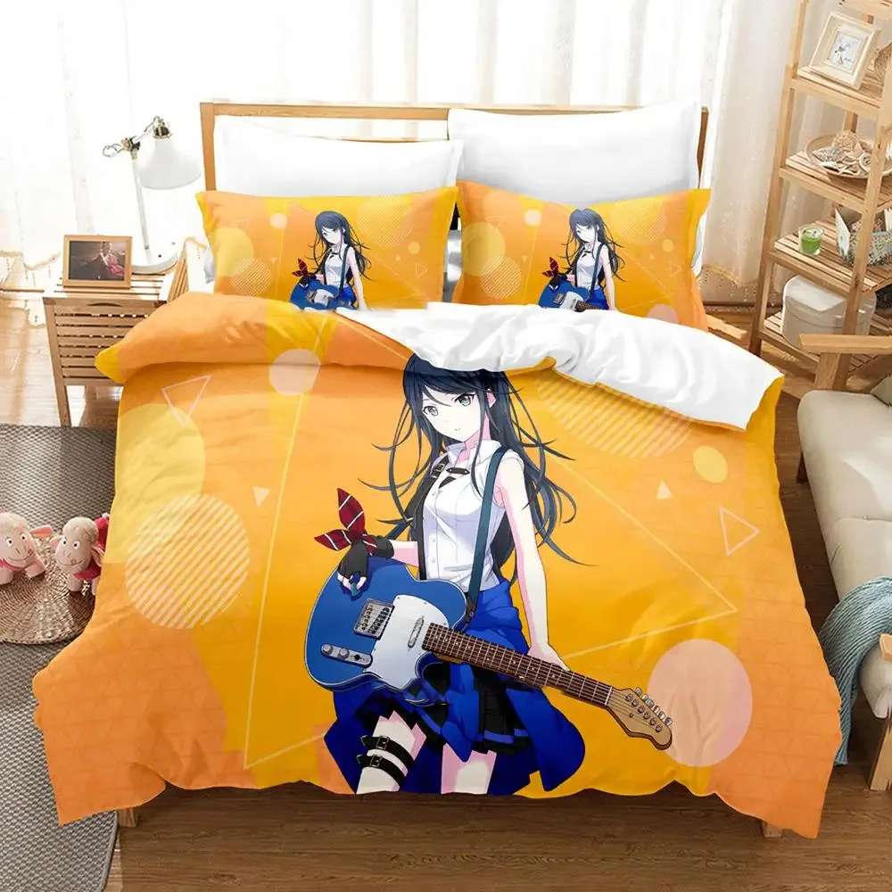 

Anime Project SEKAI Hoshino Ichika Bedding Set Boys Girls Twin Queen Size Duvet Cover Pillowcase Bed Kids Adult Customizable