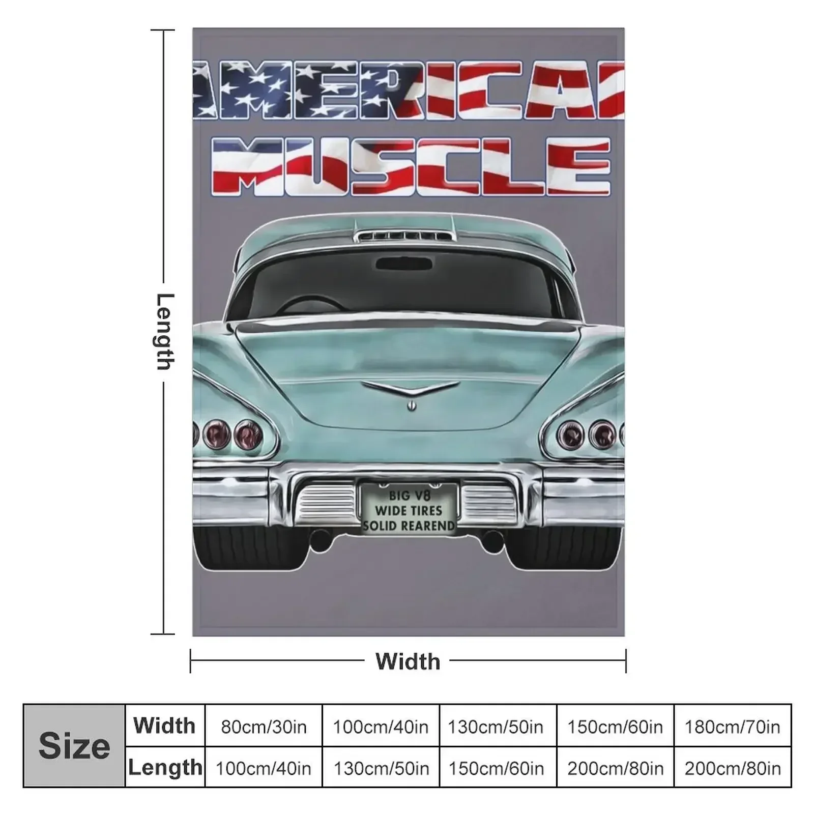 1958 Hotrod Muscle Car Oldtimer Youngtimer 58 Throw Blanket sofa bed Luxury Shaggy Giant Sofa Bed linens Moving Blankets