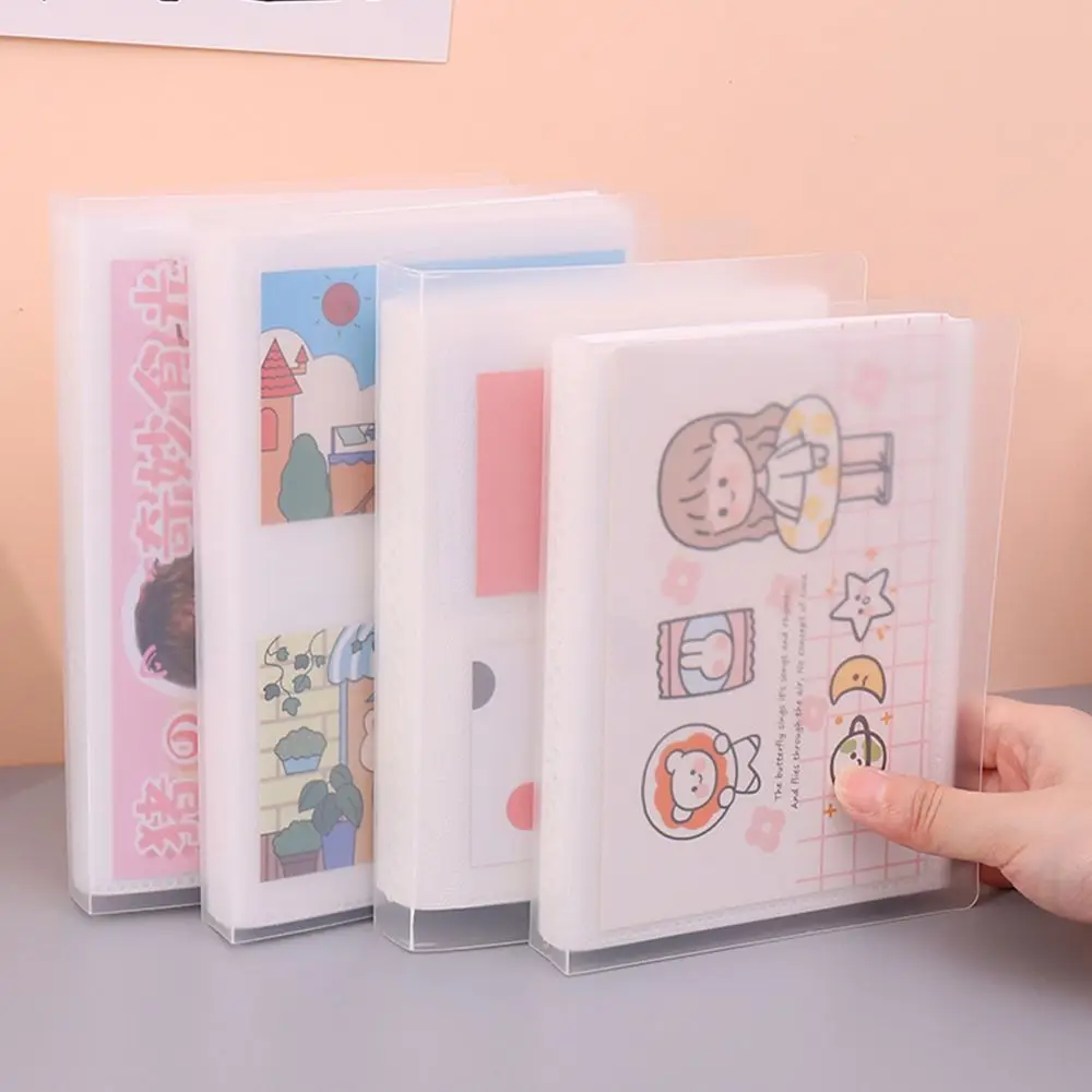 Wear Resistant Large Capacity Sticker Frosted cover Photo Storage Book Transparent Album Photo Collection Empty Storage Case