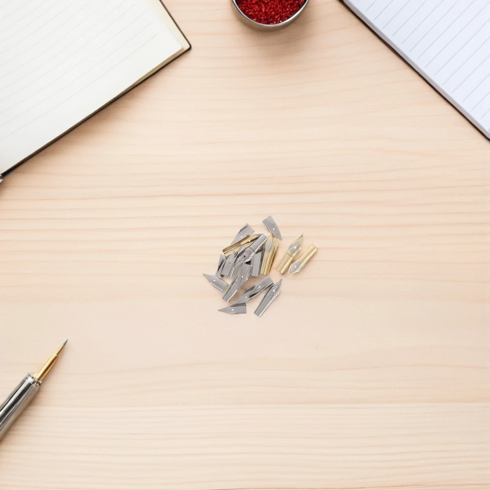 

20 шт., металлические наконечники для перьевых ручек, замена для каллиграфии, рисования, подписи с очень тонкими наконечниками и долговечностью