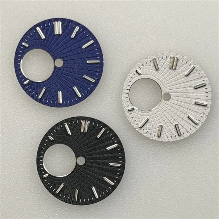 NH38 dial NH70 dial 28.5mm dial checkered green luminous surface dial without logo for Seiko mod