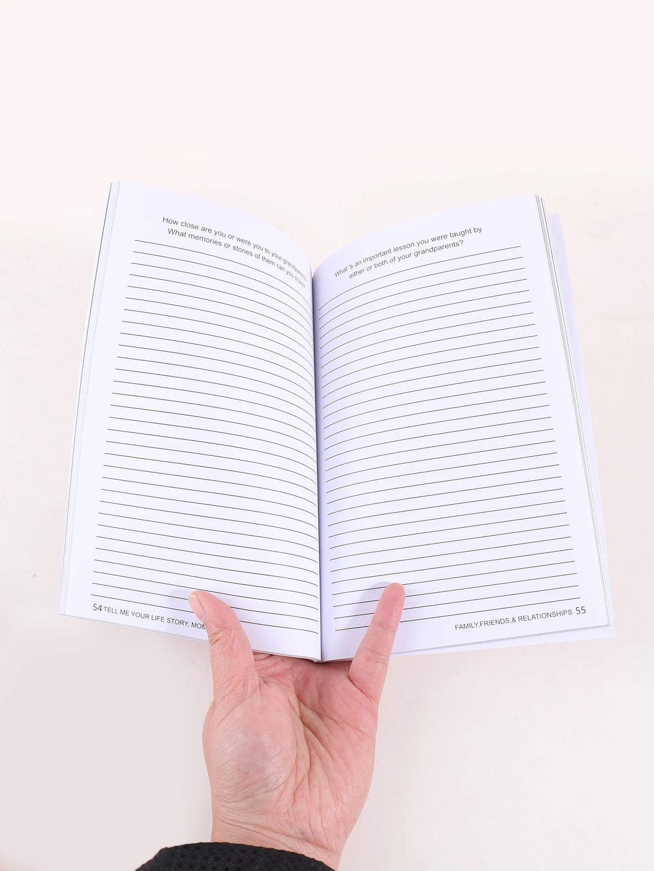 1 Stück Family Story A5 Notizbuch, zum Aufzeichnen von Geschichten von Familienmitgliedern, zum Speichern persönlicher Erinnerungen, ein unverzichtbarer Gegenstand für Zuhause. – Detail 5