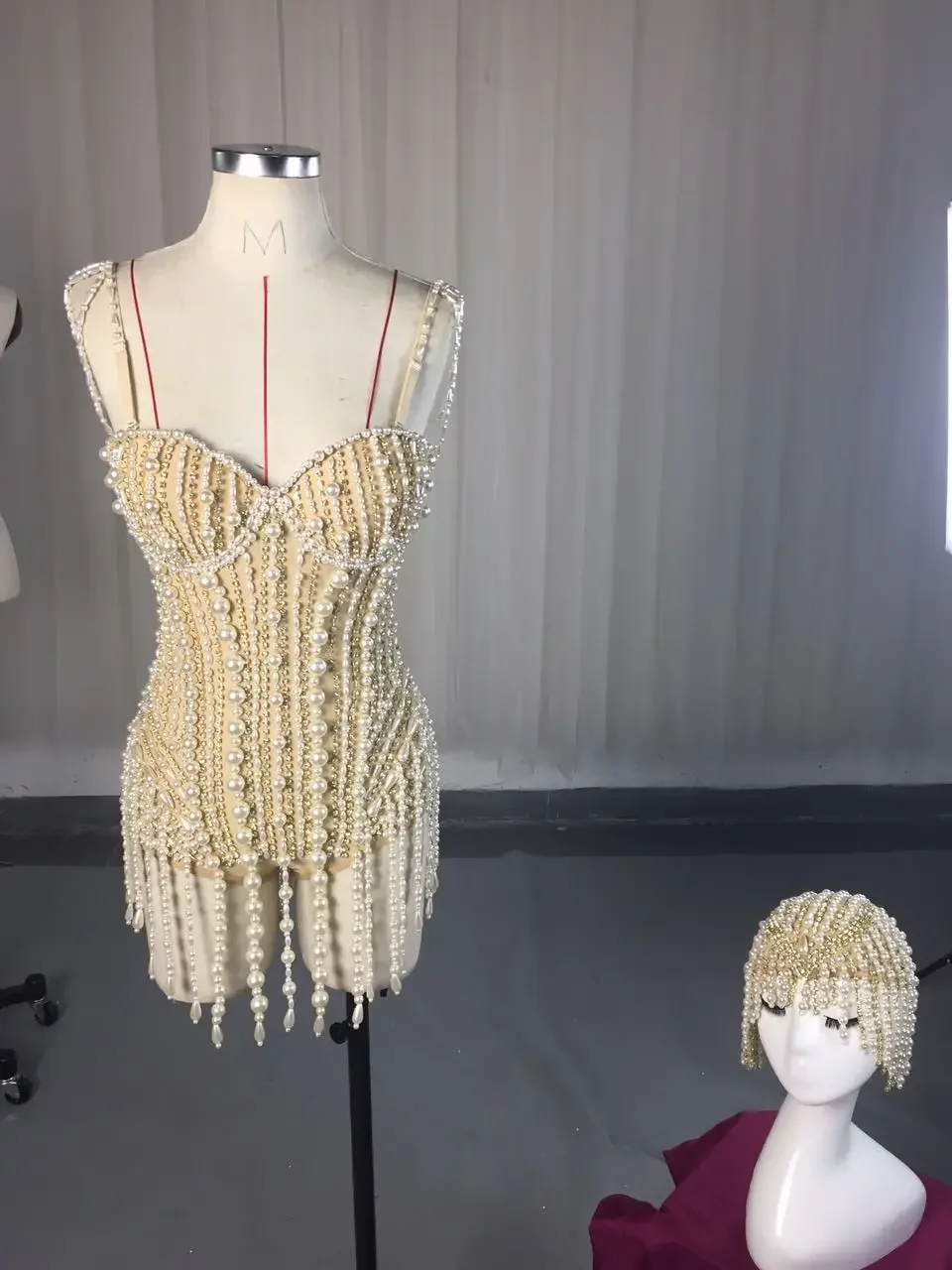 Strass cintilante feminino pérolas bodysuit, roupa de baile, fantasia de dança, boate, comemorar a festa, peça única, collant sexy