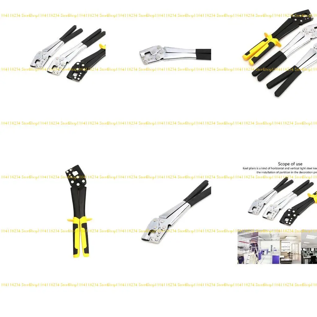

P9FB Profession Steel Studs Crimping Tool Studs Crimper Plier for 0.5-0.8mm Plasters Keels Board Dry Wall Decoration Projects