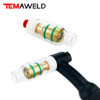 Lentille à gaz toupie pour torche de soudage TIG  Contact en verre  pour pièces d'outils WP-17/WP18 WP26