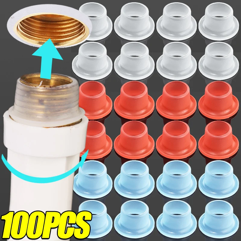Faucet Leak-proof Sealing Gasket Valve Threaded Pipe Hose Washer Silicone Raw Belt Seal O Ring for Plumbing Plug Prevent Leakage