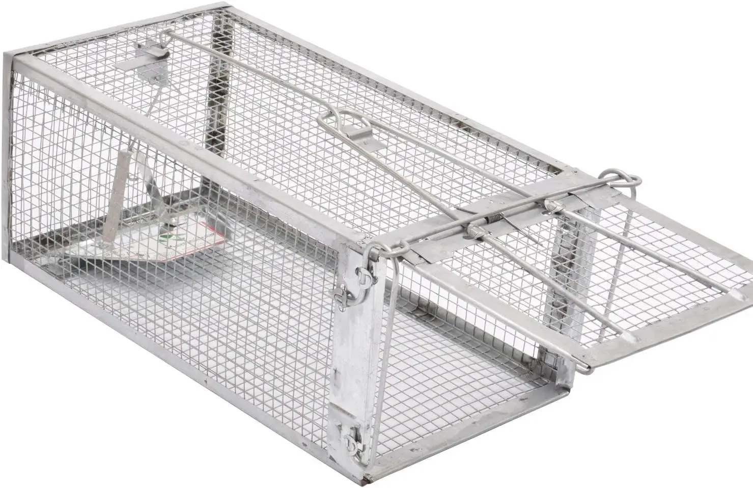 

Humane Rodent Trap, Catch & Release Live Cage for Mice, Voles, Hamsters, Indoor/Outdoor, 10.5x5.5x4.5 in