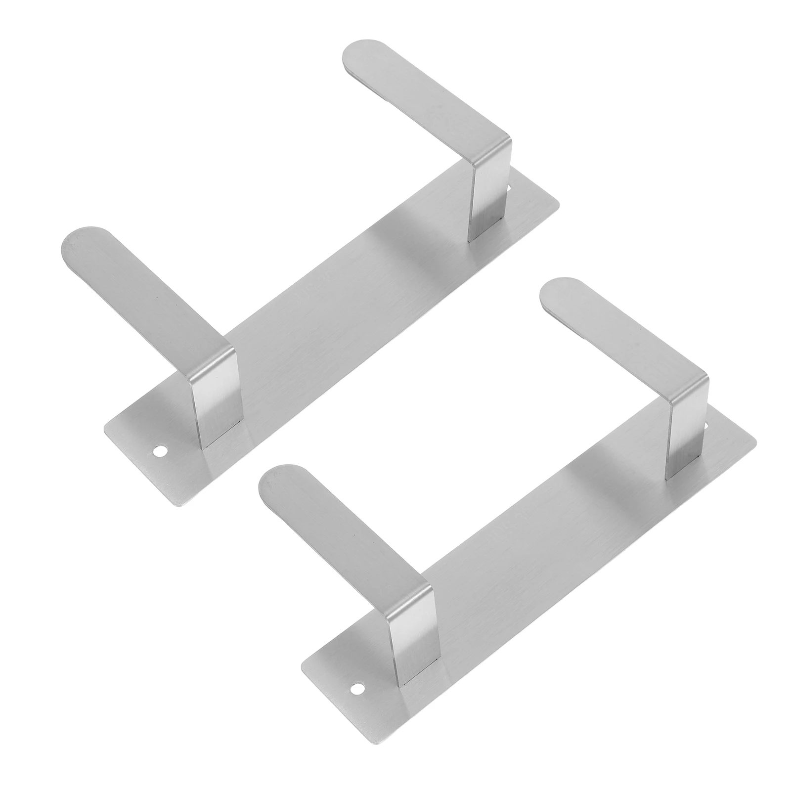 

2Pcs Wall Pot Lid Rack Stainless Steel Wall Mounted Kitchen Organizer Pan Cover Holder Cutting Board Storage Saucepan Lid Holder