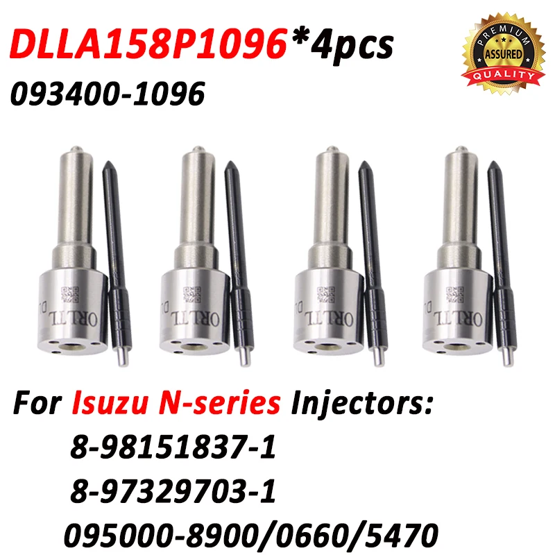 DLLA158P1096 0934001096 Common Rail Injector Nozzle DLLA 158 P1096 For Isuzu N-Series 4HK1 095000-0660 8-98151837-1 095000-5471