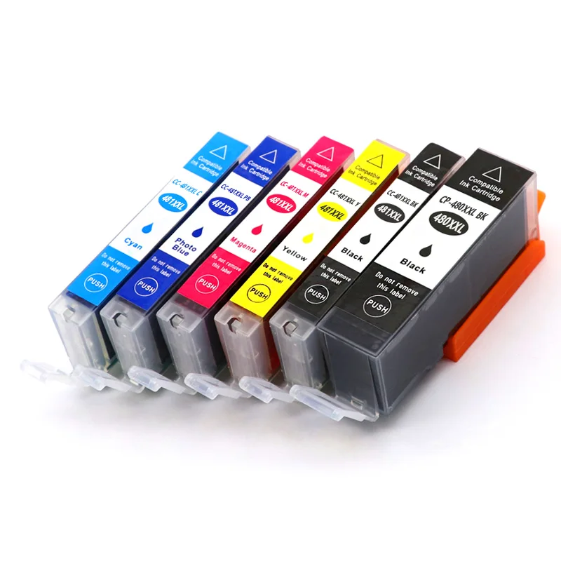 DAT compatible for canon 480 481 PGI-480 CLI-481 ink cartridge PIXMA TS704 TR7540 TR8540 TS6140 TS9540 TS6240 TR 7540 printer