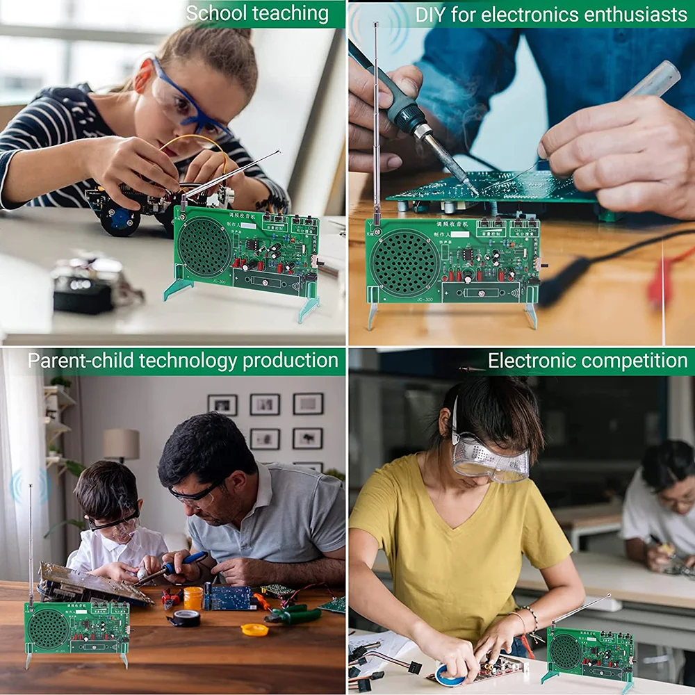 FM Radio DIY Kit RDA5807 FM Radio Receiver 87MHz-108MHz Frequency Modulation TDA2822 Power Amplifier Auto Searching Station