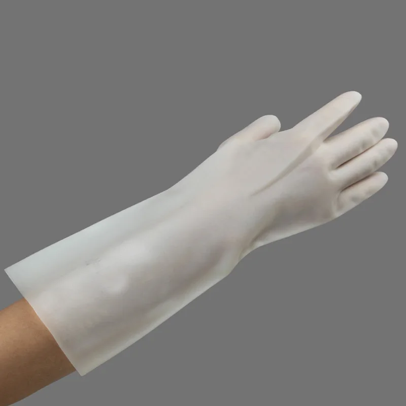 Acid and Alkali Resistant Kitchen Clean Tools Waterproof Dishwashing Durable  Rubber Nitrile Gloves No Deformation