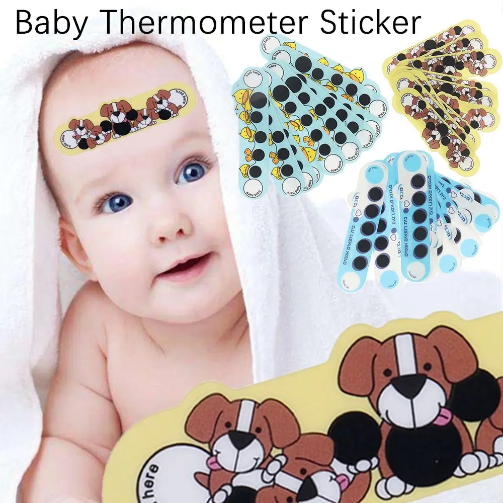 Body Head Dog Children Newborn Forehead Sticker Baby Care Thermometer Sticker Cartoon