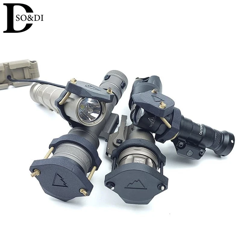 Flashlight Protective Cover Lights Front Lens Cap For M300 M600 M952V M951 Light Protector Covers