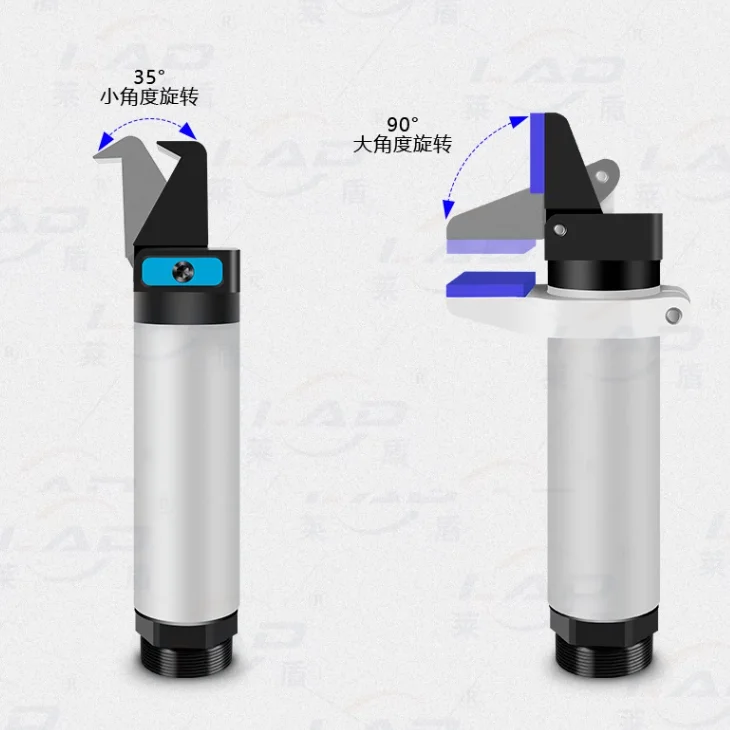 

Угловые пневматические воздушные захваты на один палец. Захват для пальцев.