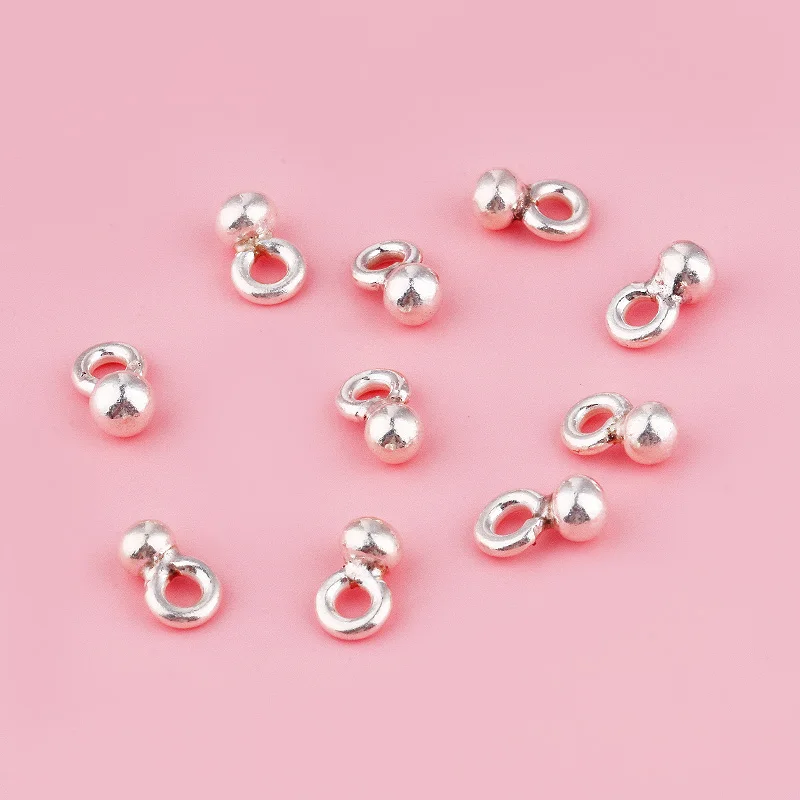 قلادة فول من الفضة النقية S925 إكسسوارات يدوية الصنع سوار فضي مع حبل منسوج من شيانغ ماي تايلاند #1