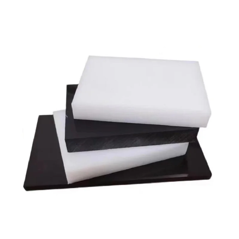 Imagem -02 - Hdpe Plana Folha Plástica Placa Engenharia Preto e Branco