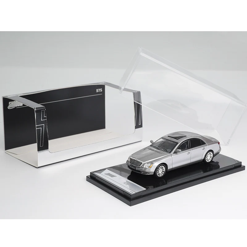 โมเดลรถยนต์จำลอง Mercedes-Benz Maybach 57s รุ่น GCD Shadow ขนาด 1:64 ผลิตจากโลหะผสม ของเล่นสะสม ของขวัญตกแต่ง