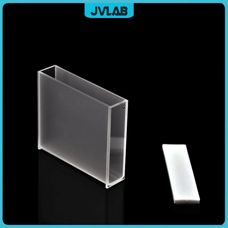 Quartz Cuvette ( Liquid Sample Cell ) Absorption Cell 50 mm Measuring Reflected Light Cuvette Resistant High Temperature 600(C)