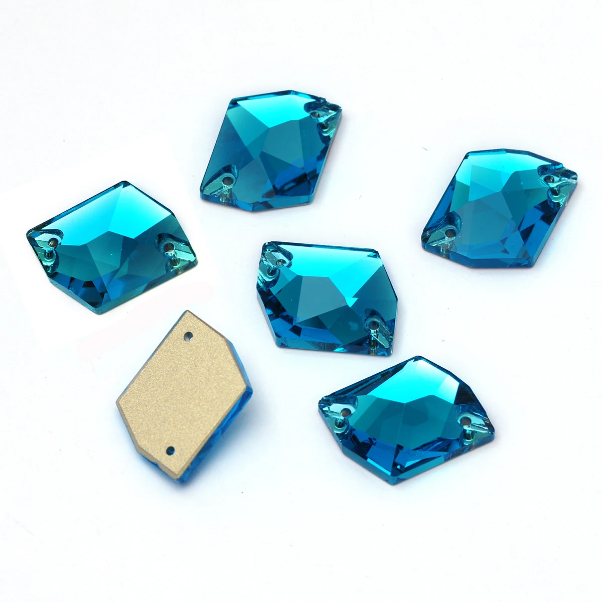 Pubrilex Cosmic Shape Aufnähbare Strasssteine aus K9-Glas mit abgeschrägten Kanten für Kleidung und Schmuckdekoration – Detail 6
