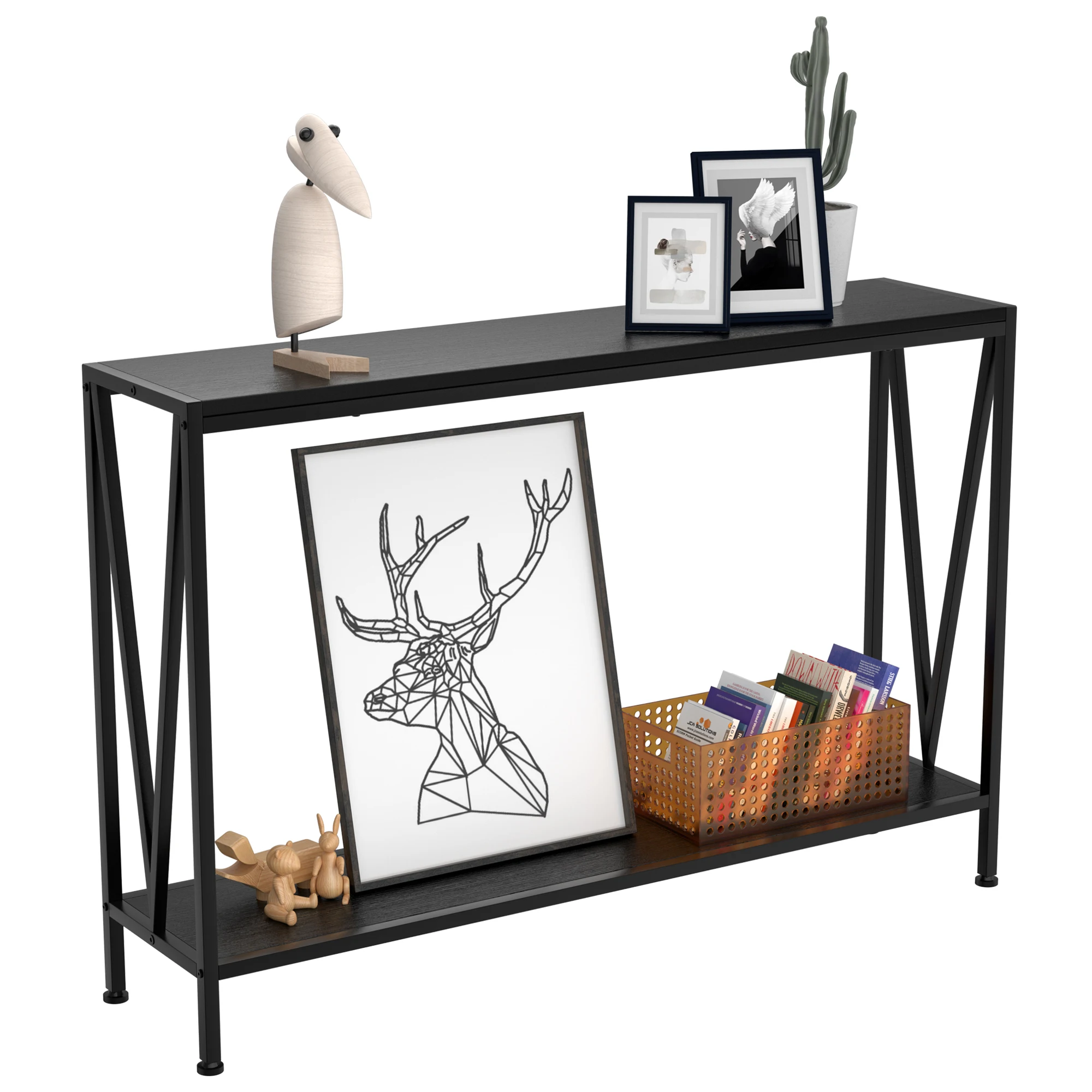 Black Console Table 42.9