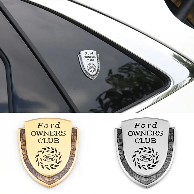 Auto Accessories Shield Badge Car Sticker for Ford Fusion Transit Fiesta Monde Focus Maverick Smax Ranger Kuga Window Body Decal