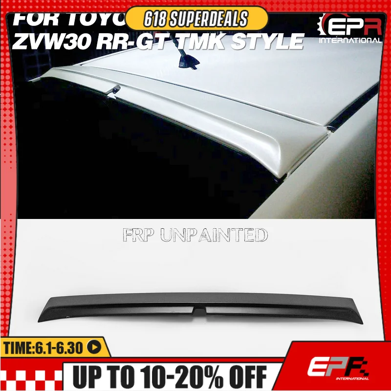 Para Toyota Prius ZVW30 RR-GT alerón de techo estilo TMK, embellecedor exterior aerodinámico deportivo, Mod de ajuste directo