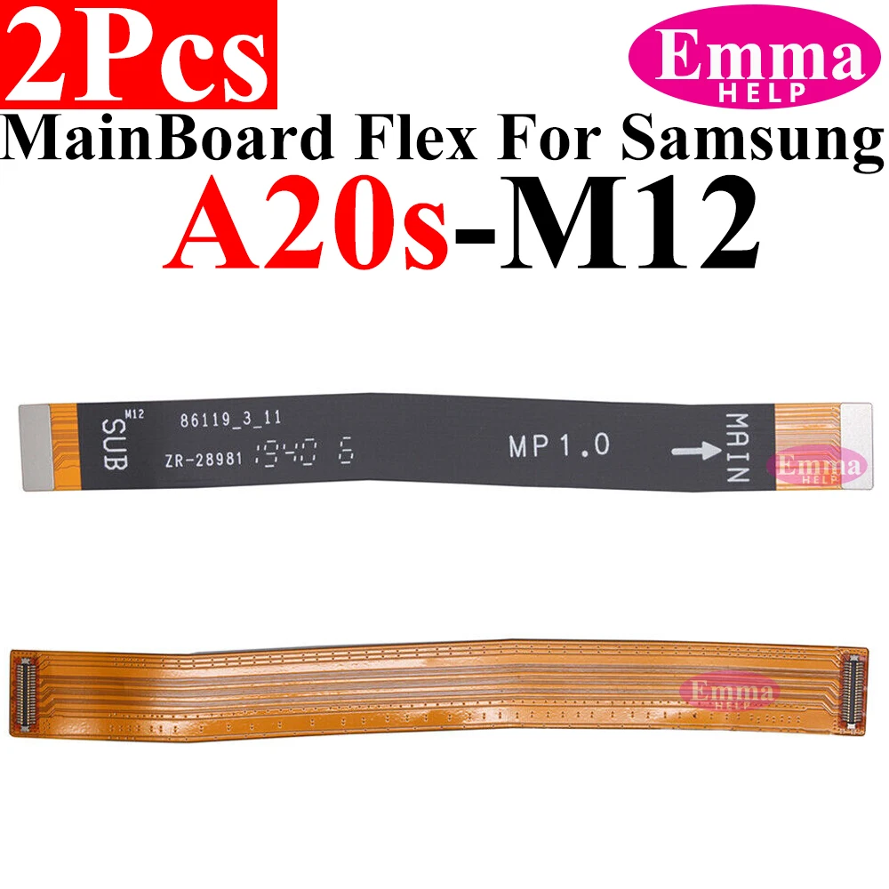 2Pcs Mainboard Flex Cable For Samsung A10s A20s A21s A30s A50s A33 A53 A73  Motherboard Dock Connector Main Board Compatible