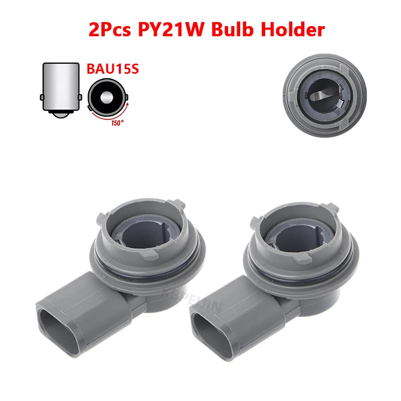 

Daytime Running Light Socket for VW Skoda 1156 PY21W Bulb Holder Car Lamp Replacement Parts 2PC