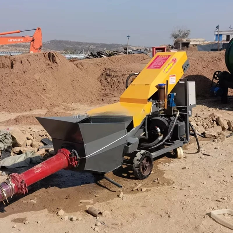 مضخات الخط مضخة الخرسانة مضخة آلات الخرسانة مقطورة كهربائية