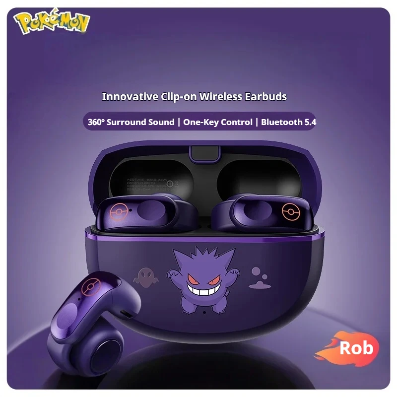 2025-innovador-clip-de-oreja-auriculares-inalambricos-bluetooth-conduccion-osea-de-aire-inalambrico-auriculares-deportivos-abiertos-serie-gengar-pokemon