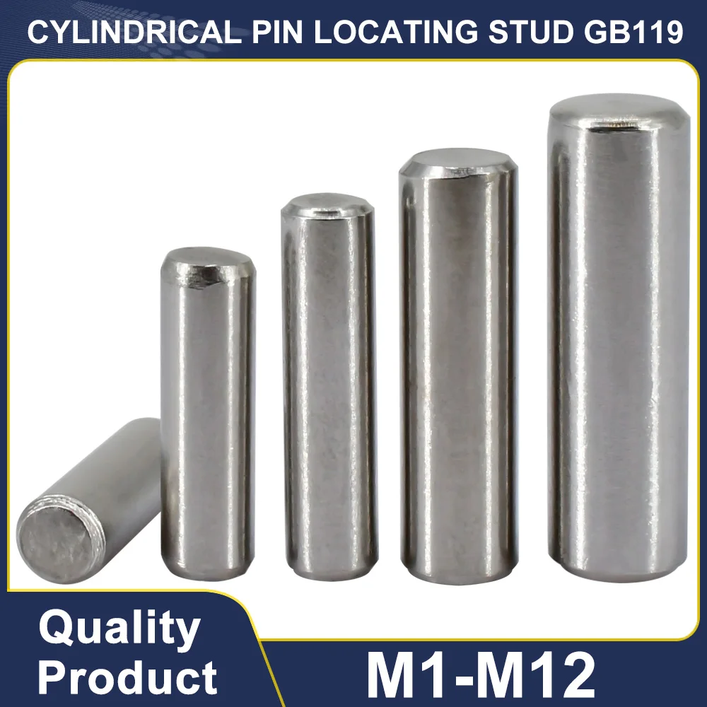 M1 M1.5 M2 M2.5 M3 M3.5 M4 M5 M6 M8 M10 M12 cylindrical pin locating stud 304 Stainless Steel Locat Fixed Parallel Pin GB119