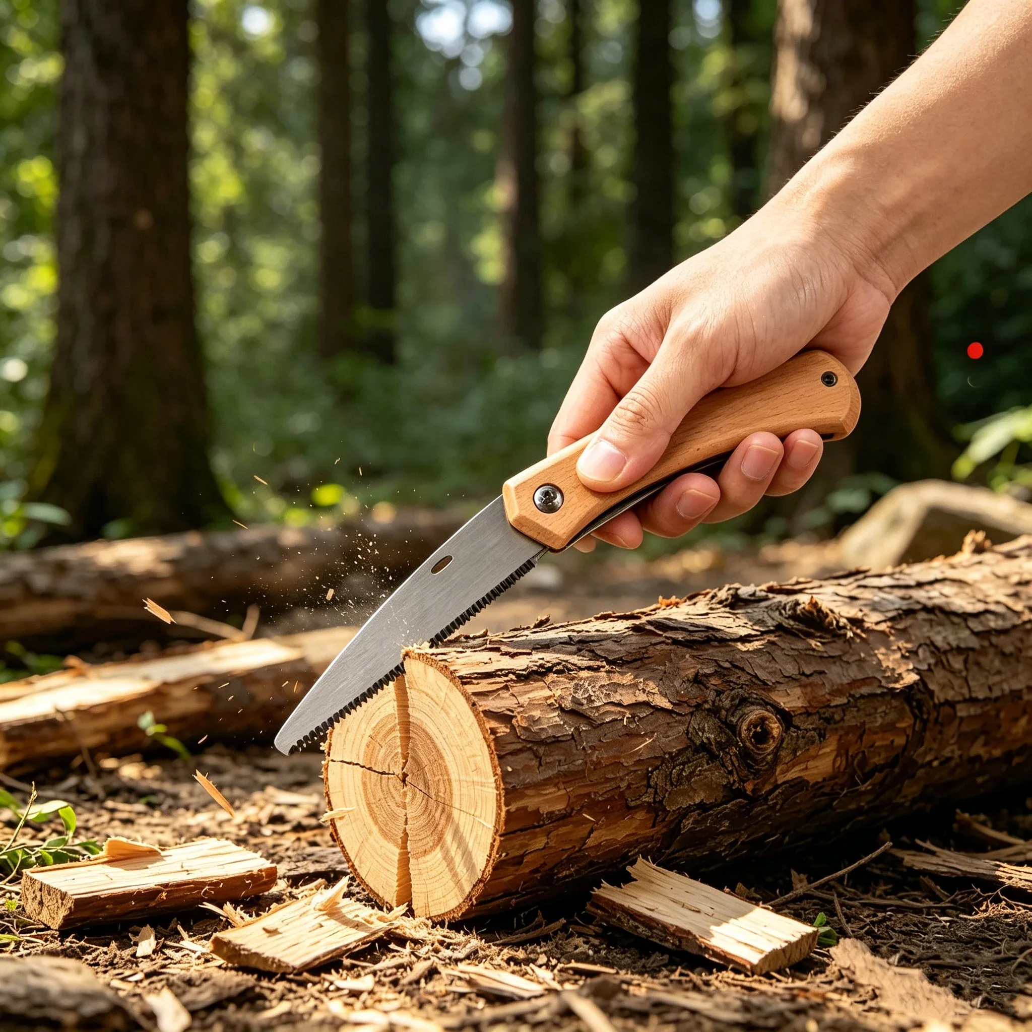 Hand Saw Kit With Rosewood Hex Handle & 5 Interchangeable Jigsaw Blades – Detachable Woodworking Saw