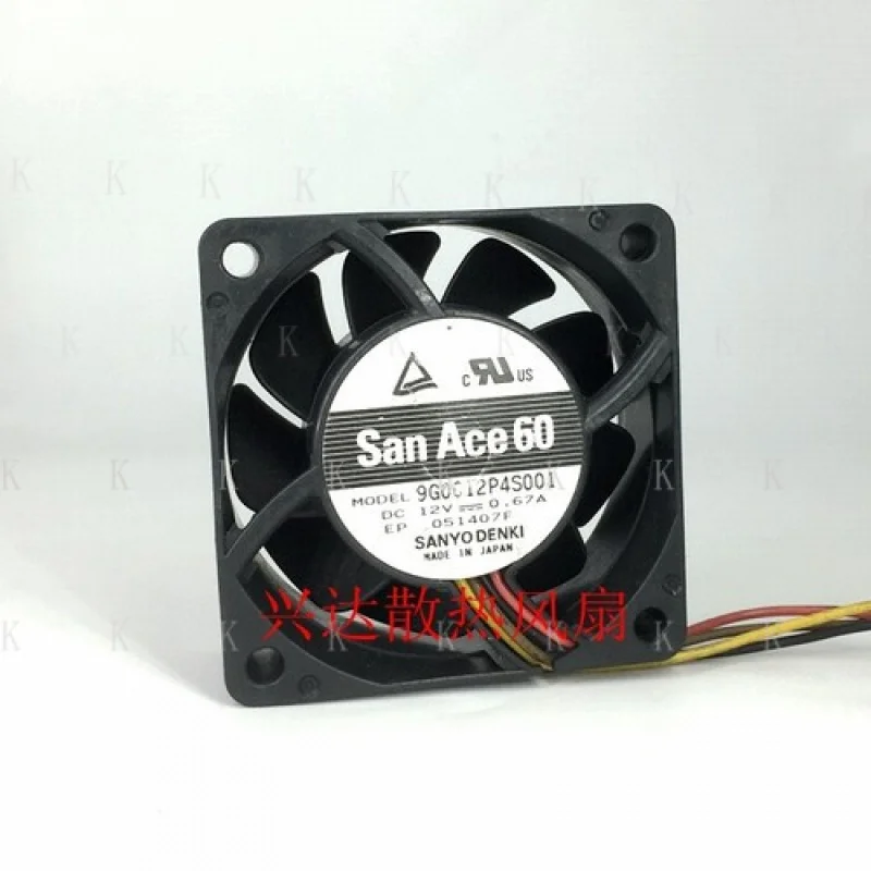 

C 1 шт. для SANYO 9G0612P4S001 12 В 0,67 А 6025 60 мм охлаждающий вентилятор