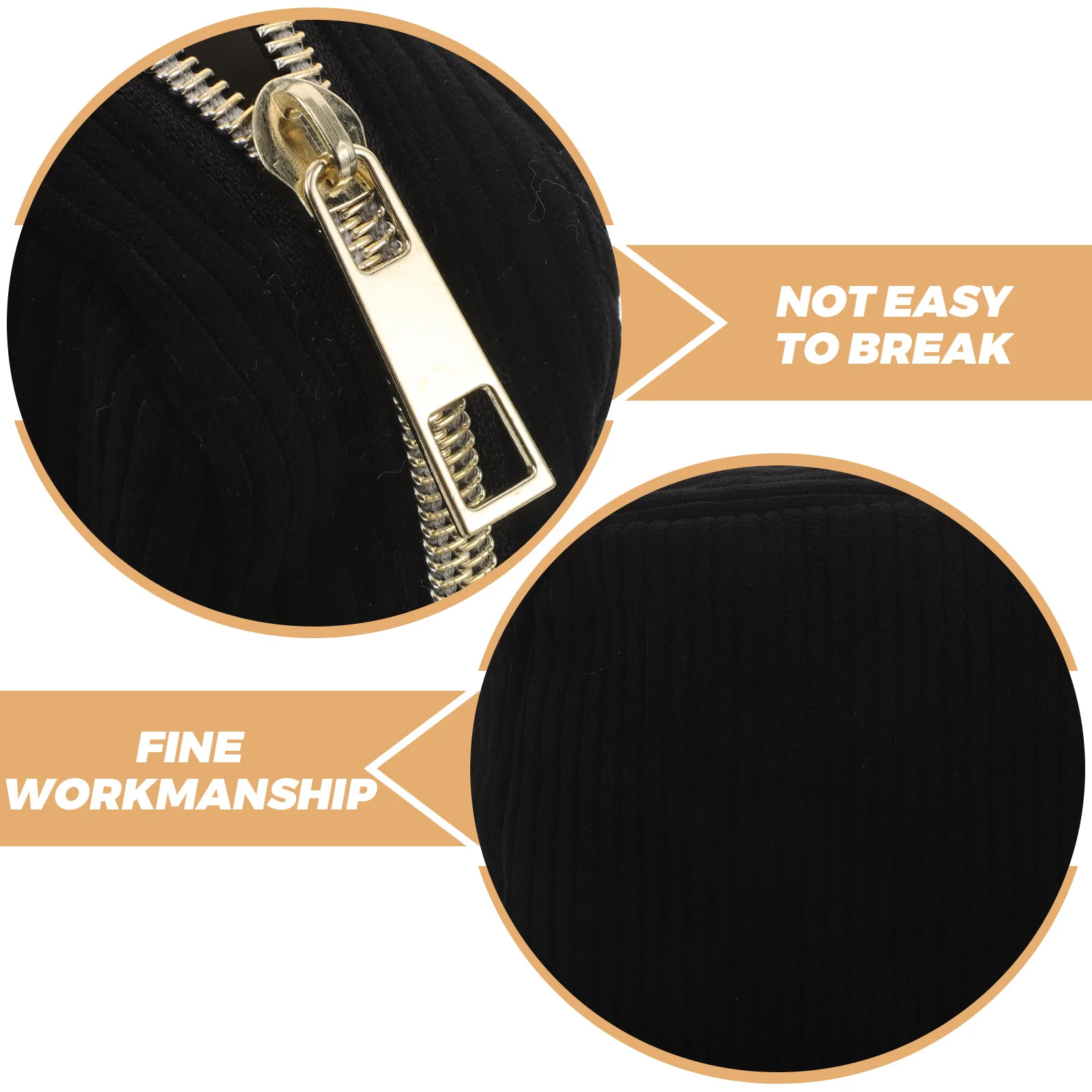 Compact Small Makeup Bag for Purse Black Mini Travel Case Women Girls Portable Organizer Toiletries Storage Bag Daily