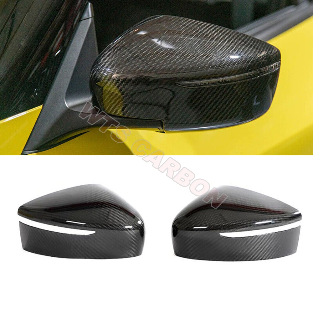 

FULL DRY CARBON FIBER ADD ON SIDE MIRROR COVER CAPS FOR NISSAN Z FAIRLADY 400Z NISMO 2022-2024