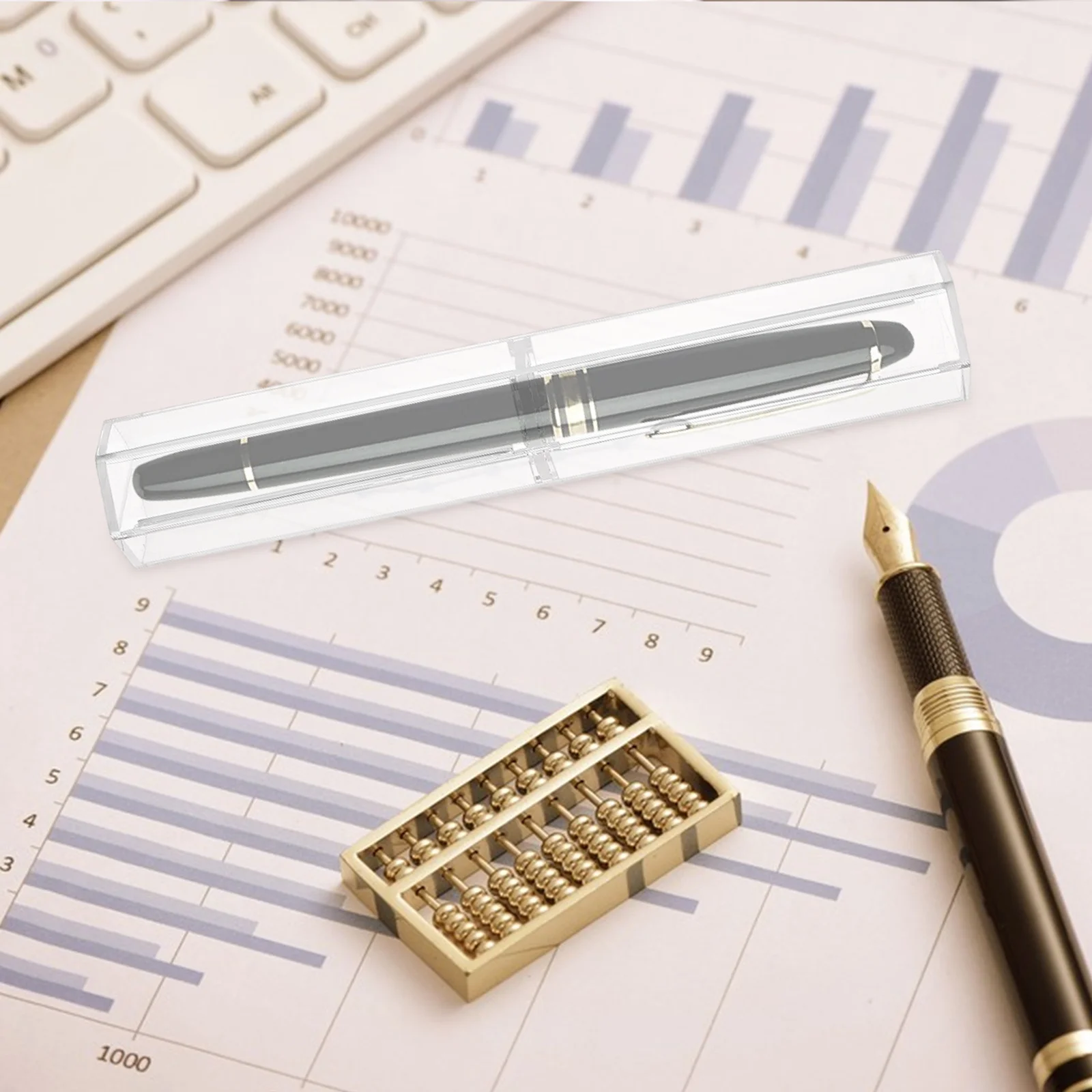 

10Pcs Transparent Hexagonal Pen Case Portable Pen Display Storage Box Empty Pencil Box Gift Packaging Pencil Cases