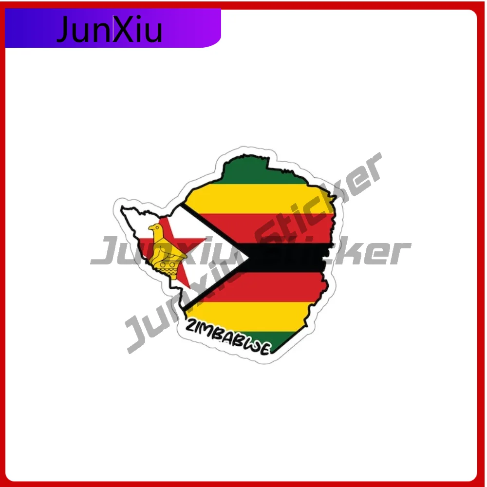 

Наклейка с флагом Зимбабве, декоративные наклейки, аксессуары, кемпер, фургон, лобовое стекло велосипеда, гитара, внедорожник, наклейки на мотоцикл, аксессуары