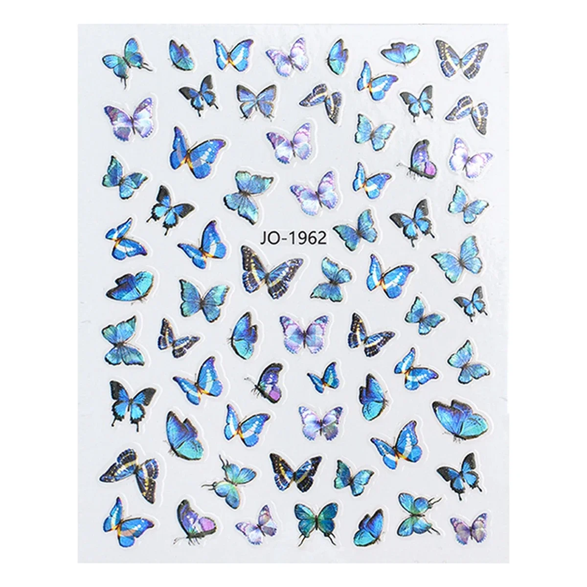 Naklejki motylkowe na paznokcie Art Gradient Laser Butterfly Design DIY Accessoire Naklejki do dekoracji paznokci