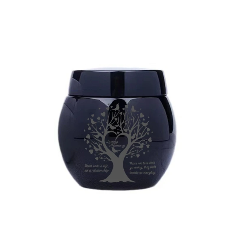 

Pet Cremation Urn With Smoothly Opening Lid Leakproof Memorial Ashes Holder For Preserving Pet Hair and Family Memories JOMD